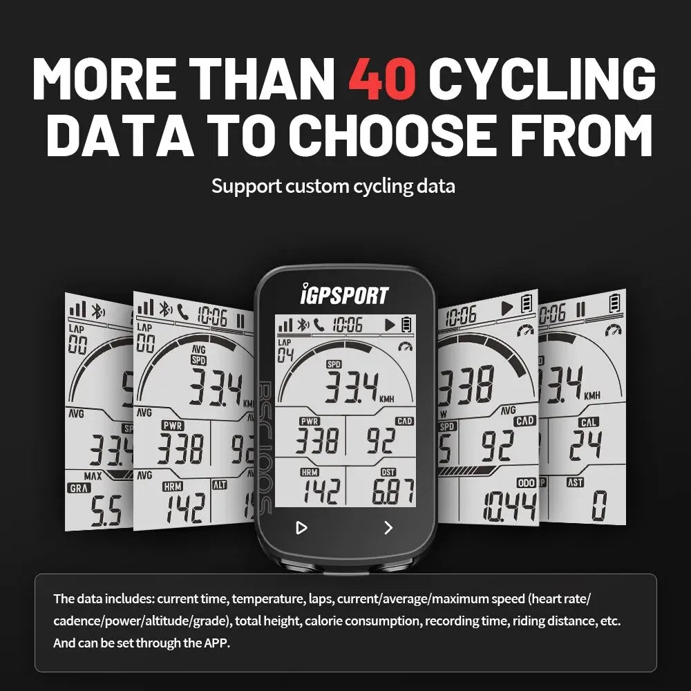 IGPSPORT BSC100S GPS Bike Computer Wireless Cycling Speedometer