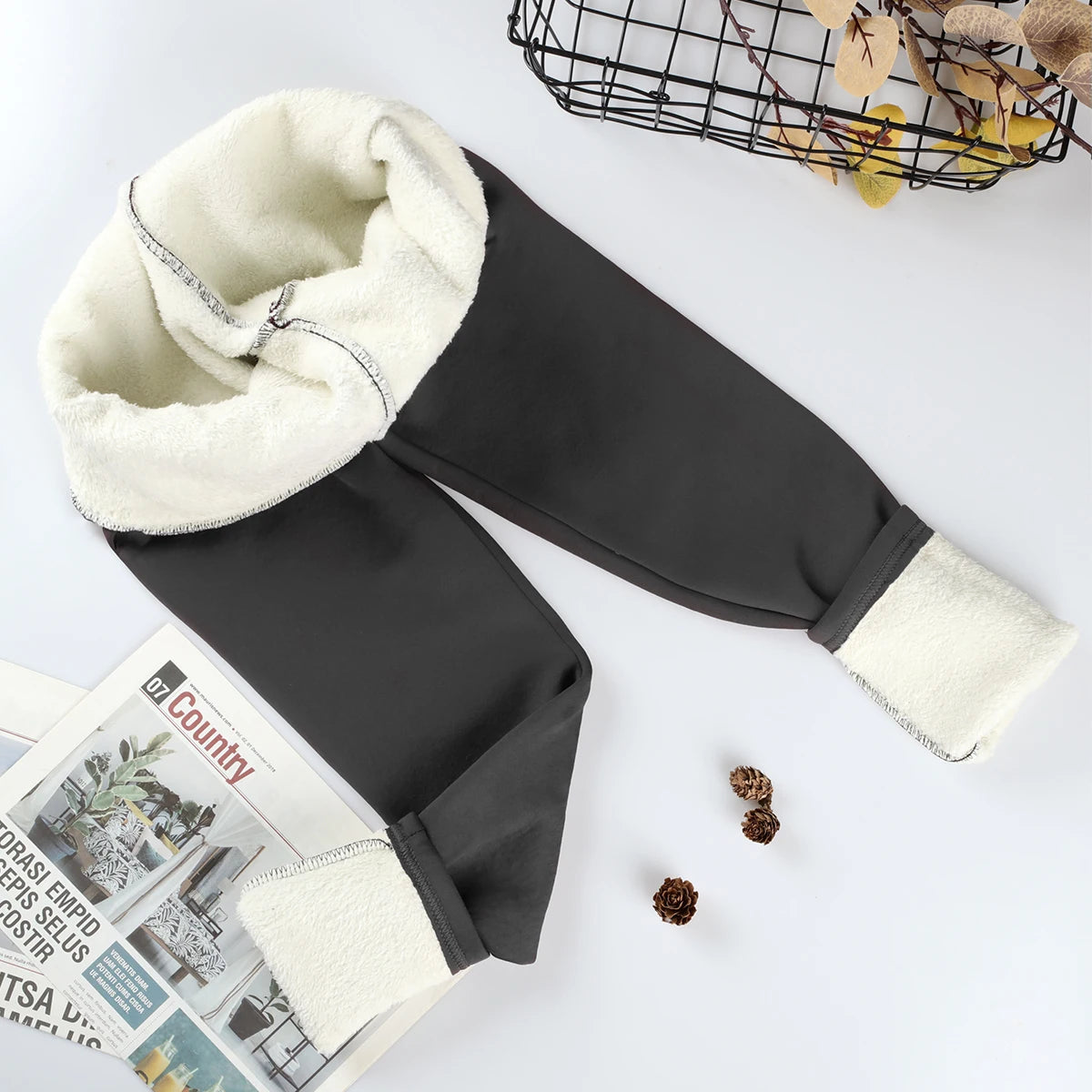 Women Velvet High Waist Thick Warm Winter Casual Leggings