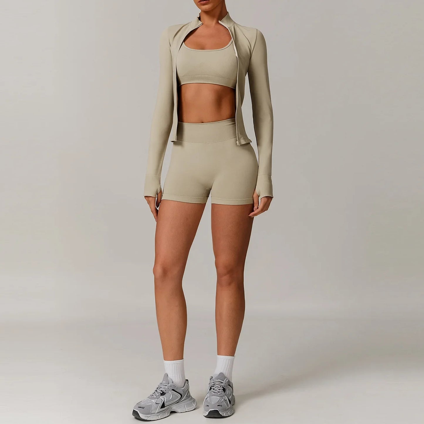 Women's Seamless Yoga Set – 2/3 Piece Gym Suit