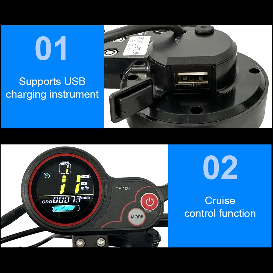 800W Folding Electric Scooter 48V 45km/h Adults
