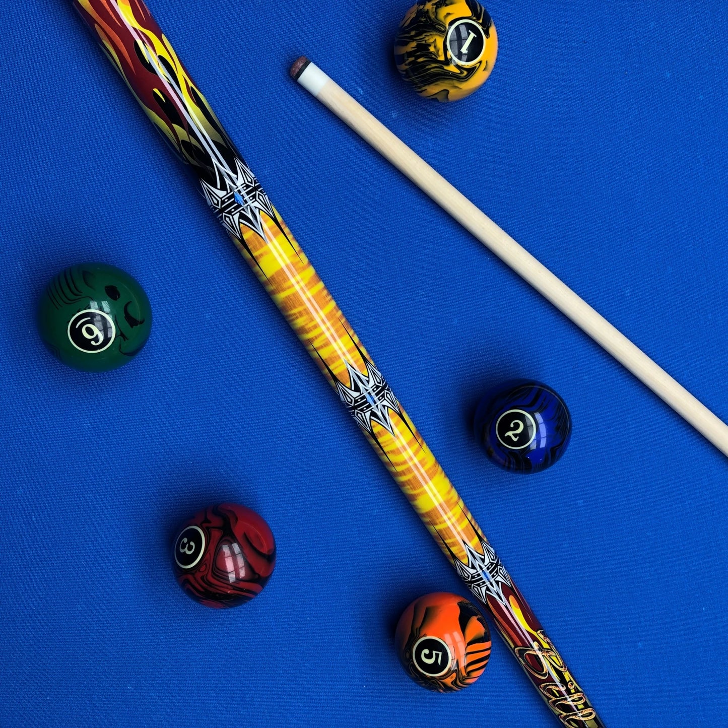 1/2 Split Billiard Cue Hard Maple 13mm Stainless Joint