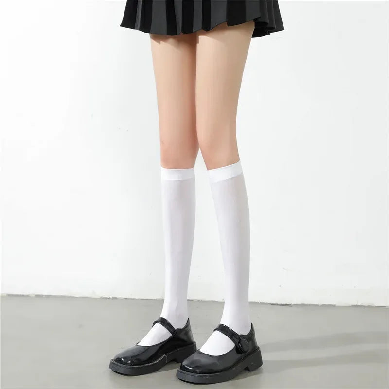 Ultrathin Silk Nylon Stockings – Over Knee Thigh High Casual