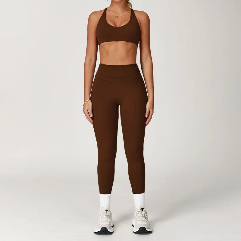 2-Piece Women's Yoga Set – Sports Bra & Leggings