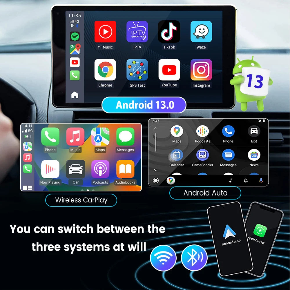 CarlinKit Wireless CarPlay Android Auto AI Box 64G 128G