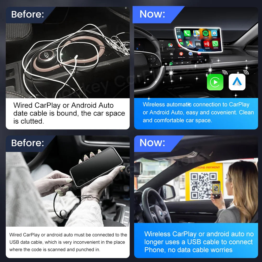 CarlinKit Wireless CarPlay Android Auto Adapter Spotify