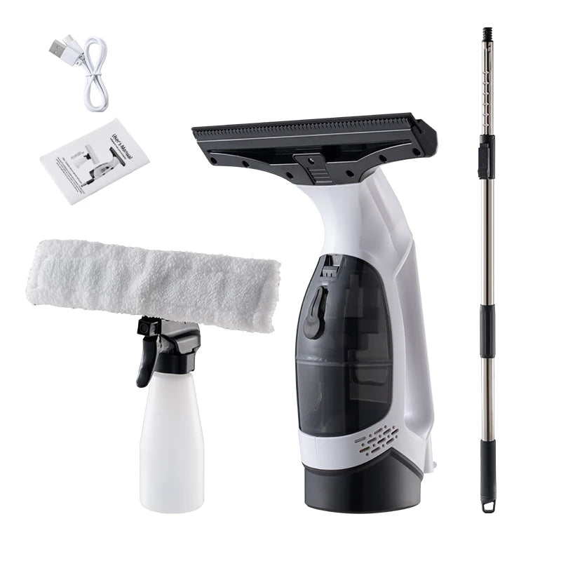 Electric Cordless Window Cleaner Machine White Cordless Rechargeable