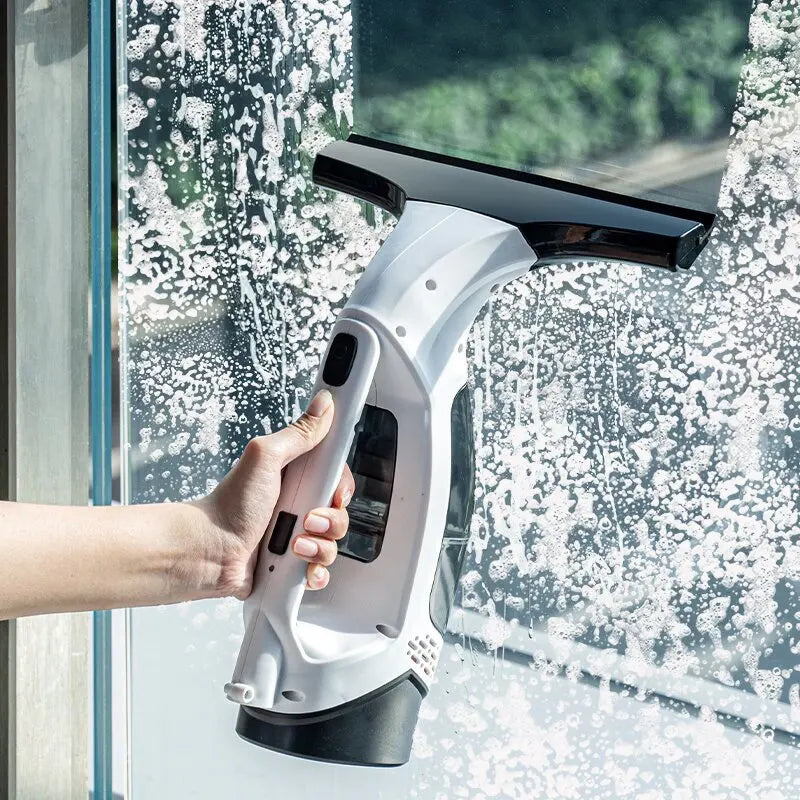 Electric Cordless Window Cleaner Machine White Cordless Rechargeable