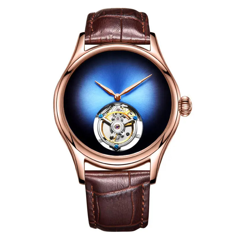 Tourbillon Mechanical Sapphire Skeleton Watch High-Quality
