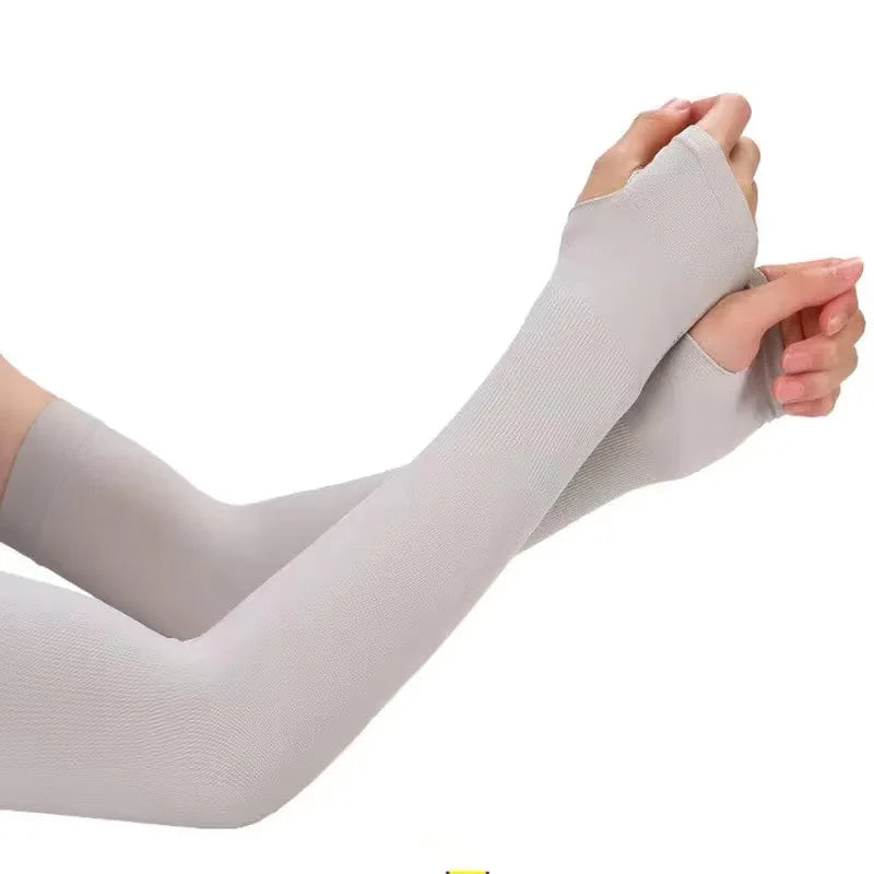 Ice Silk Arm Sleeves & Fishnet Fingerless Gloves – Punk