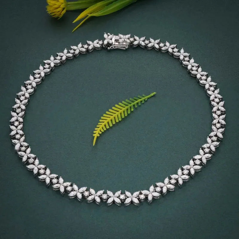 14K Gold 19.4Ctw Lab Grown Diamond Choker Necklace