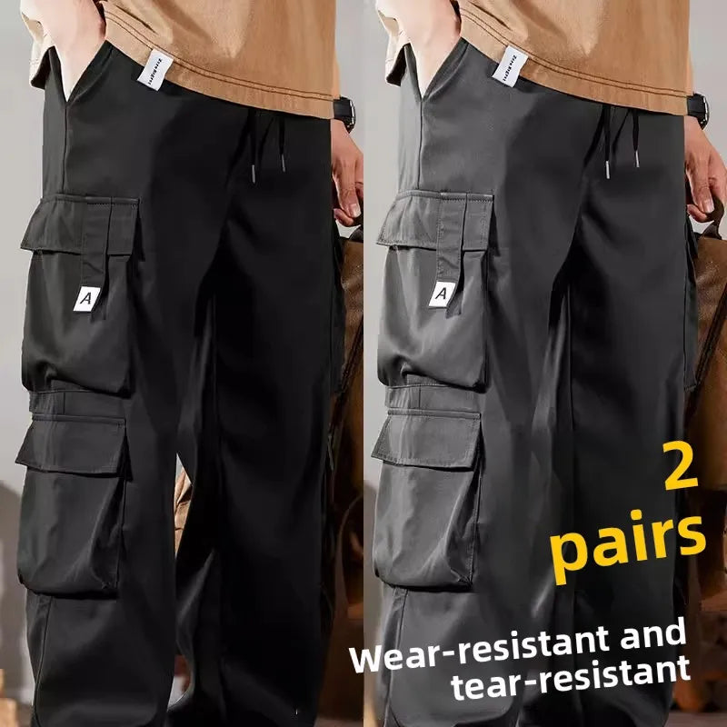 Men's Workwear Pants Loose Fit Wear-Resistant Durable Pants Casual