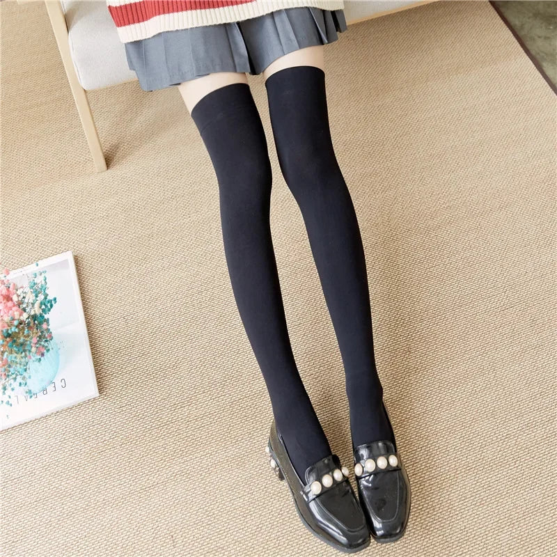 Ultrathin Silk Nylon Stockings – Over Knee Thigh High Casual