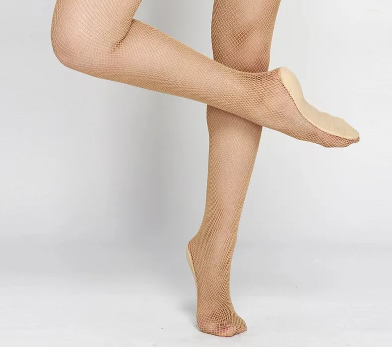 Pro Mesh Fishnet Dance Tights | Non-Slip Competition