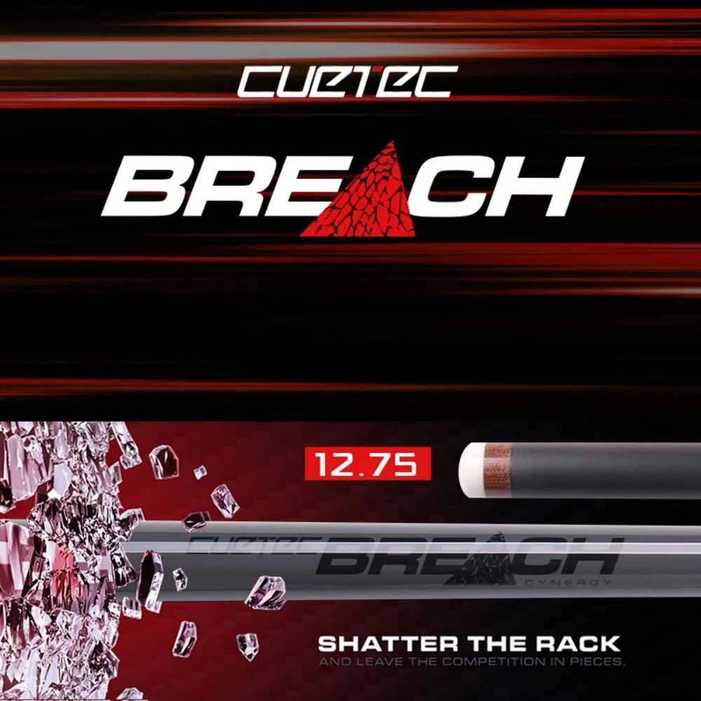 Cuetec Carbon Cynergy Ghost  Jump 13.9mm /Breach Break Pool Cue Stick12.75mm