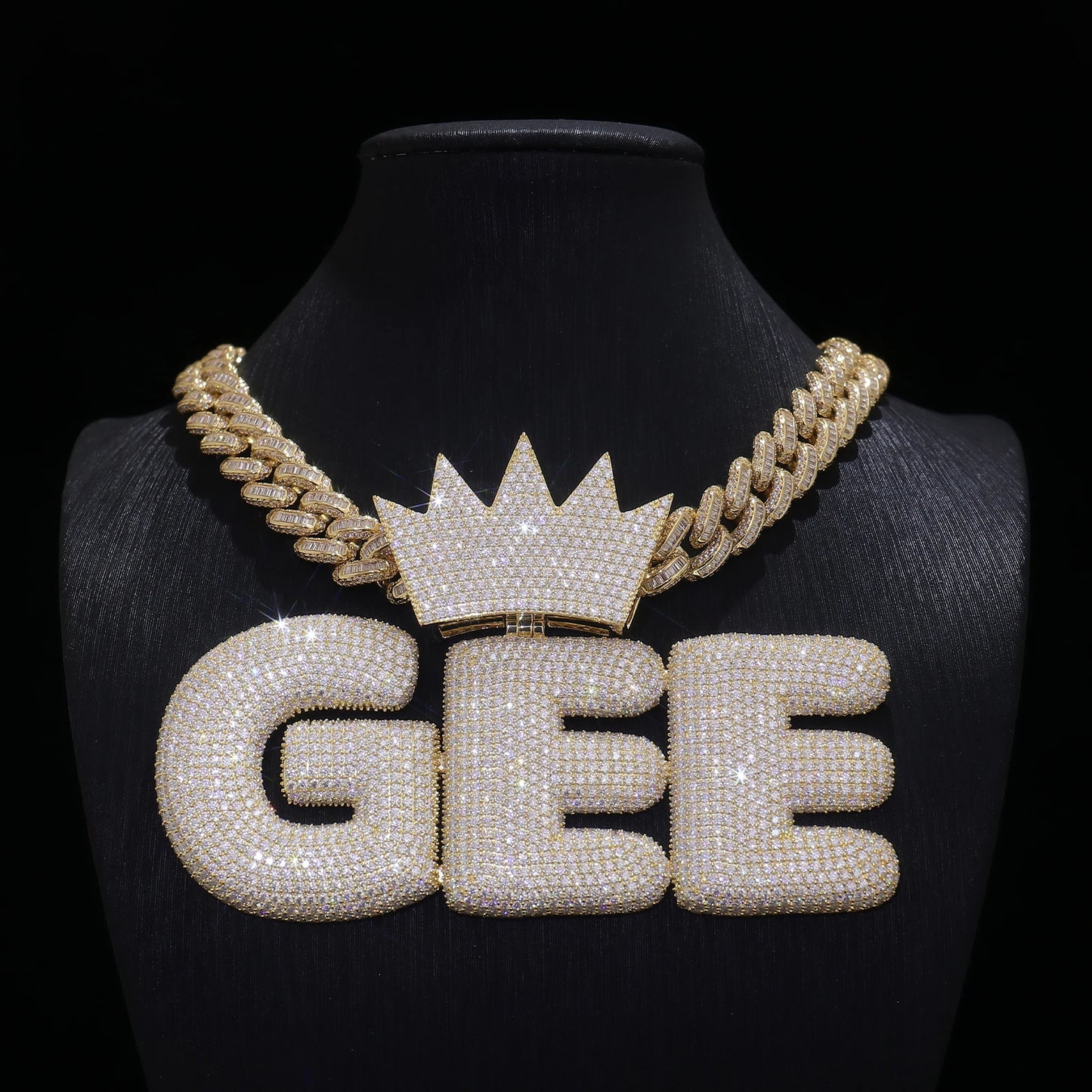 Pendant S925 Moissanite Crown Pendants Miami Rock Jewelry