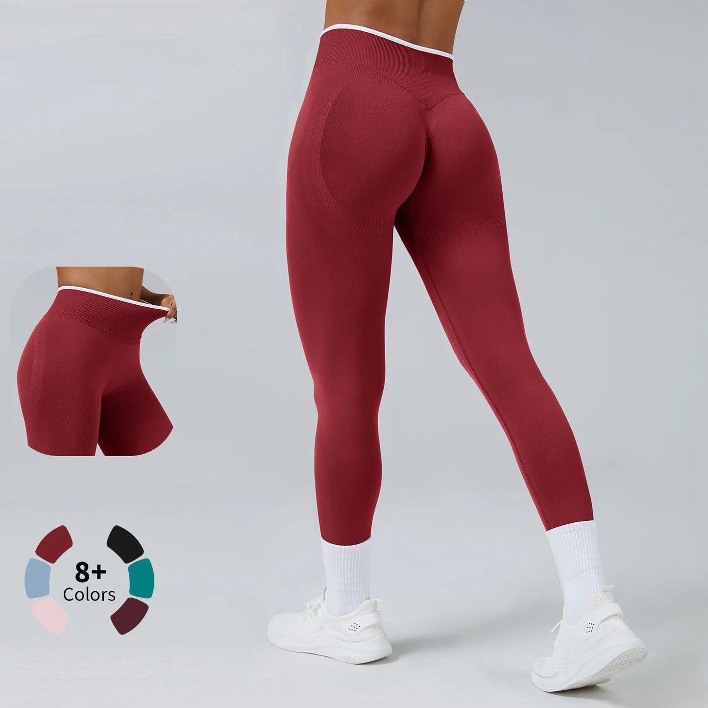 Women's Seamless Push-Up Yoga Leggings – Hip Lift Sport Pants