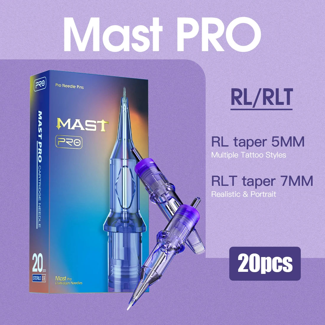 Mast PRO Tattoo Round Liner Disposable Needles 20pcs/lot