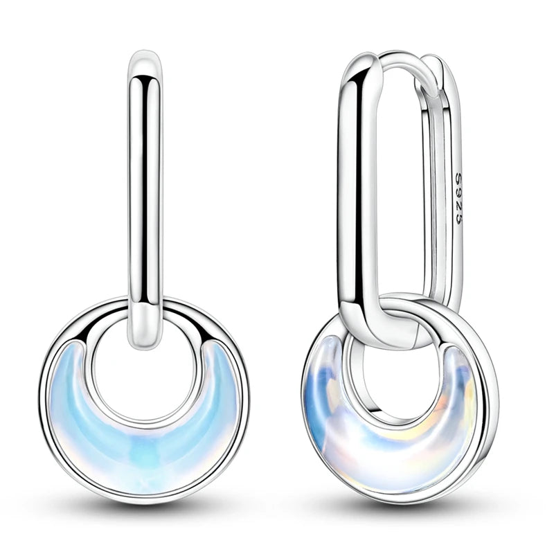 925 Silver Zirconia Hoop Earrings – Hypoallergenic