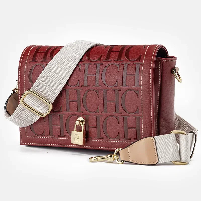 Classic Women's Letter Print Crossbody Bag | Elegant
