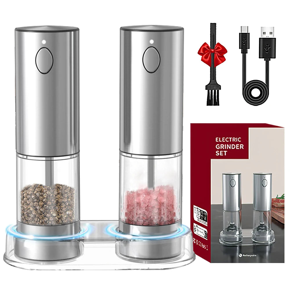 Electric Pepper Grinder USB Rechargeable – Salt & Spice Mill