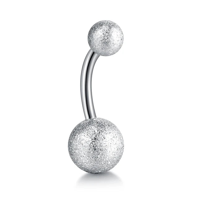 Surgical Steel CZ Belly Button Ring – Navel Piercing 14G