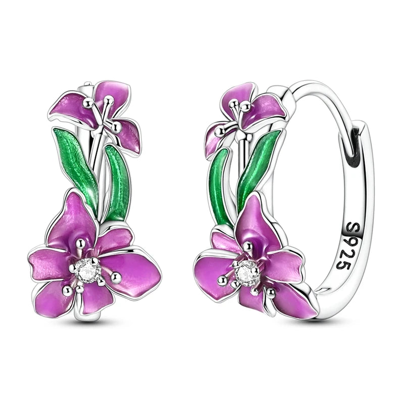 925 Silver Zirconia Hoop Earrings – Hypoallergenic